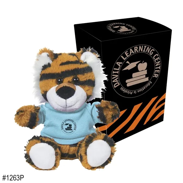 6" plush tiger with imprinted shirt... from ASI 61125 Hit Promotional Products / Hit®