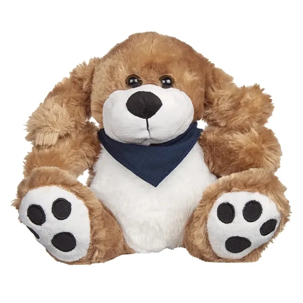 8 1/2" plush big paw dog with imprinted shirt... from ASI 61125 Hit Promotional Products / Hit®