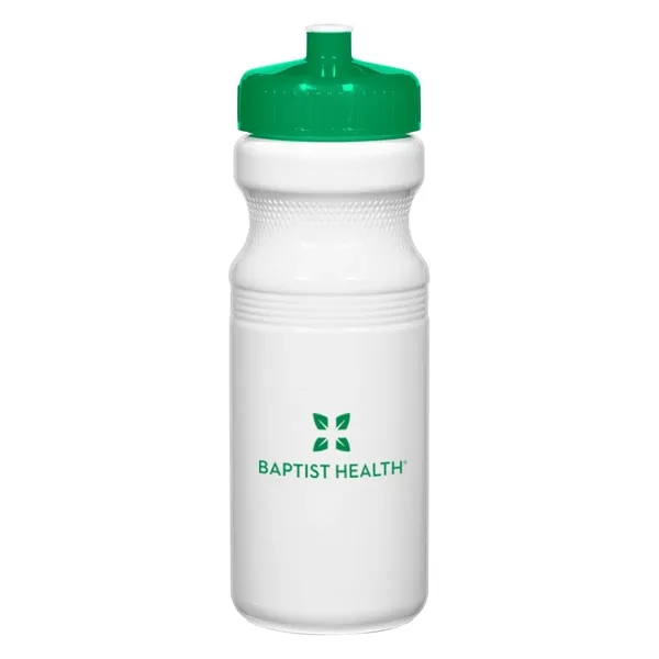 24 Oz. Poly-Clear Fitness Bottle. White and Translucent: Made With PET... from ASI 61125 Hit Promotional Products / Hit®