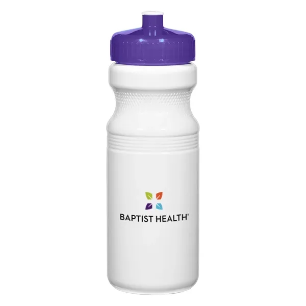 24 Oz. Poly-Clear Fitness Bottle. White and Translucent: Made With PET... from ASI 61125 Hit Promotional Products / Hit®
