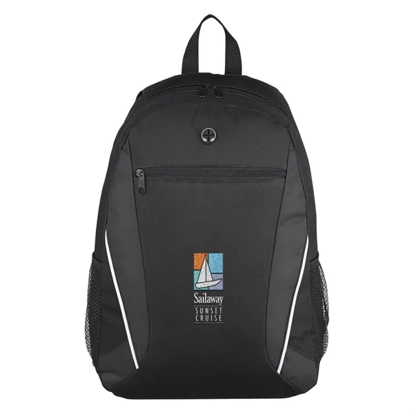 Homerun Backpack. Made of 600 Denier Polyester. Adjustable Shoulder Strap &... from ASI 61125 Hit Promotional Products / Hit®
