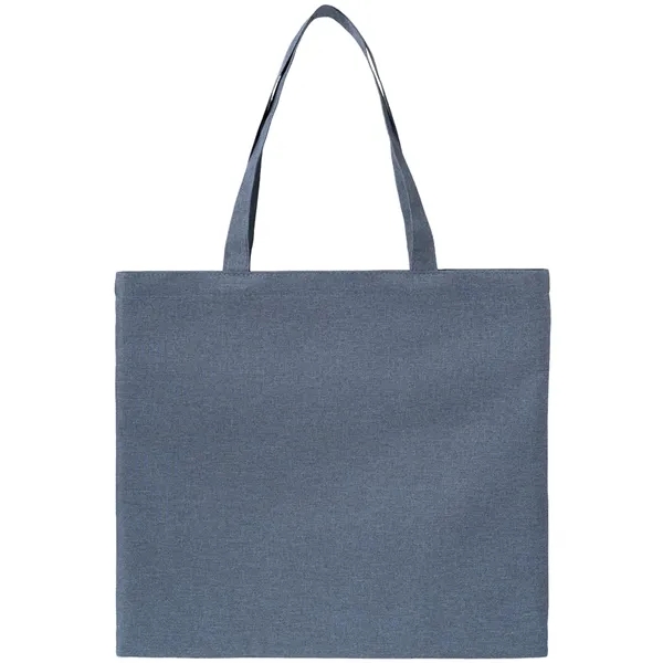 15" x 16" heathered polyester executive tote bag with PVC coating... from ASI 39552 BEL Promo