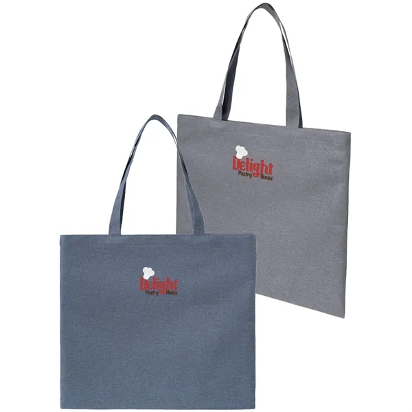 15" x 16" heathered polyester executive tote bag with PVC coating... from ASI 39552 BEL Promo