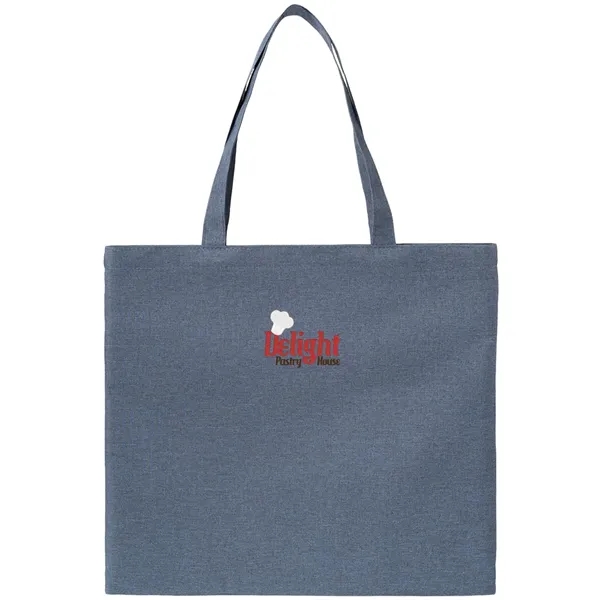 15" x 16" heathered polyester executive tote bag with PVC coating... from ASI 39552 BEL Promo