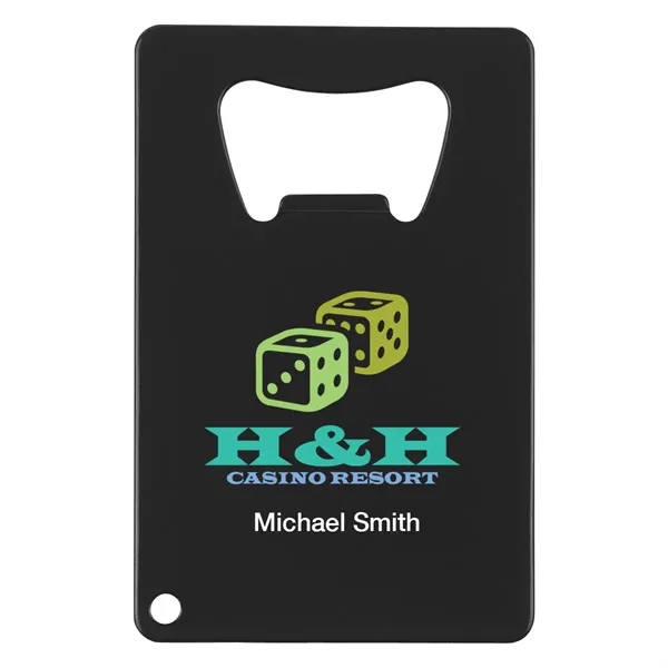 Credit Card Shaped Bottle Opener Lightweight Metal Bottle Opener Flat Shape... from ASI 61125 Hit Promotional Products / Hit®