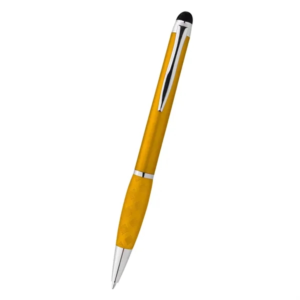 Twist-action ballpoint pen with stylus on one end... from ASI 61125 Hit Promotional Products / Hit®