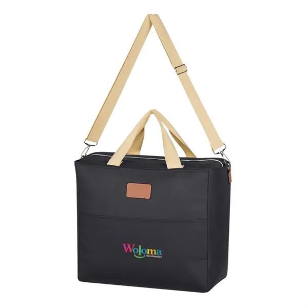 Cooler tote bag with laminated foam insulation, an adjustable and removable... from ASI 61125 Hit Promotional Products / Hit®
