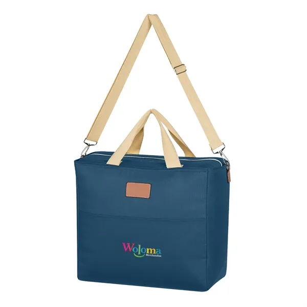 Cooler tote bag with laminated foam insulation, an adjustable and removable... from ASI 61125 Hit Promotional Products / Hit®