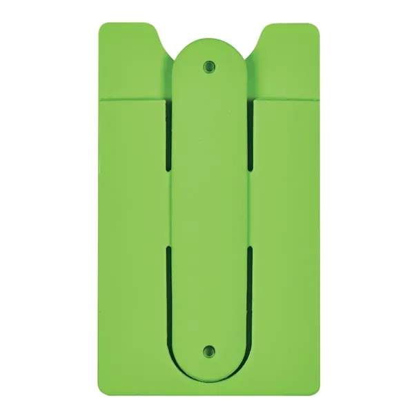 Ear buds with a phone wallet that doubles as a vertical... from ASI 61125 Hit Promotional Products / Hit®