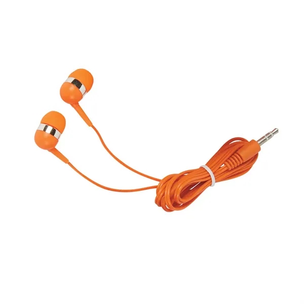 Ear buds with a phone wallet that doubles as a vertical... from ASI 61125 Hit Promotional Products / Hit®