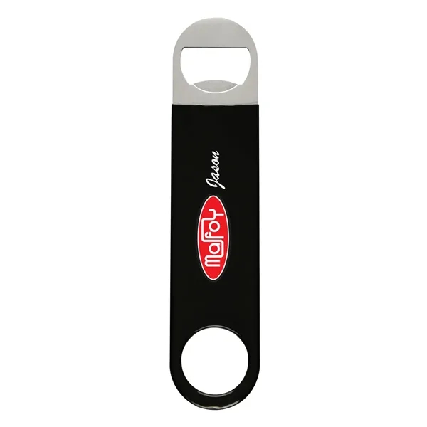 Vinyl coated stainless steel bottle opener in four available colors.... from ASI 61125 Hit Promotional Products / Hit®