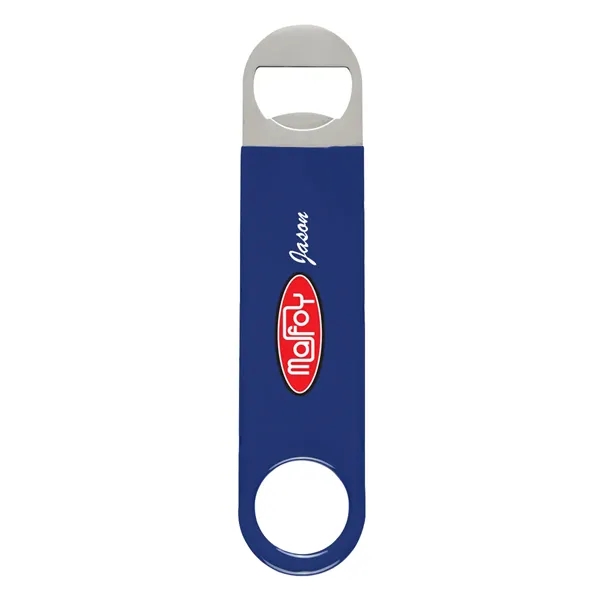 Vinyl coated stainless steel bottle opener in four available colors.... from ASI 61125 Hit Promotional Products / Hit®