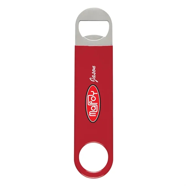 Vinyl coated stainless steel bottle opener in four available colors.... from ASI 61125 Hit Promotional Products / Hit®