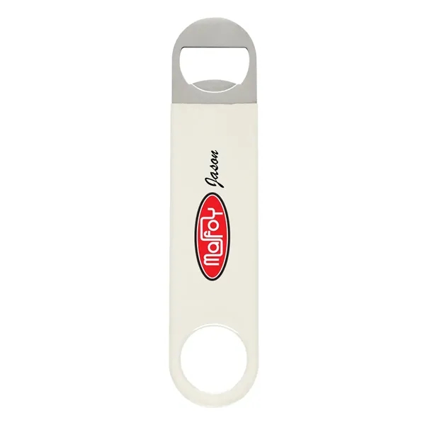 Vinyl coated stainless steel bottle opener in four available colors.... from ASI 61125 Hit Promotional Products / Hit®