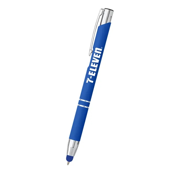 Combination ballpoint/stylus pen with plunger-action mechanism.... from ASI 61125 Hit Promotional Products / Hit®