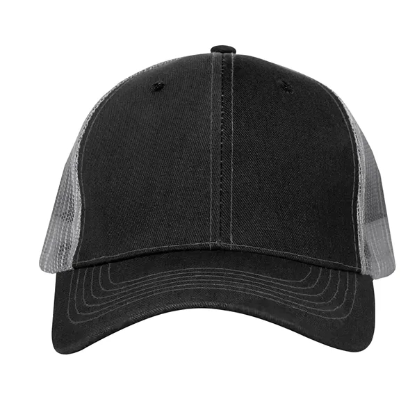 Mesh back cap with 100% brushed cotton twill crown, pre-curved visor,... from ASI 61125 Hit Promotional Products / Hit®