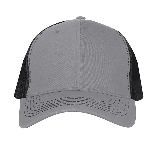 Mesh back cap with 100% brushed cotton twill crown, pre-curved visor,... from ASI 61125 Hit Promotional Products / Hit®