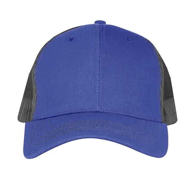 Mesh back cap with 100% brushed cotton twill crown, pre-curved visor,... from ASI 61125 Hit Promotional Products / Hit®