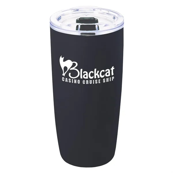 19 oz. matte black tumbler with double wall insulation and acrylic... from ASI 61125 Hit Promotional Products / Hit®