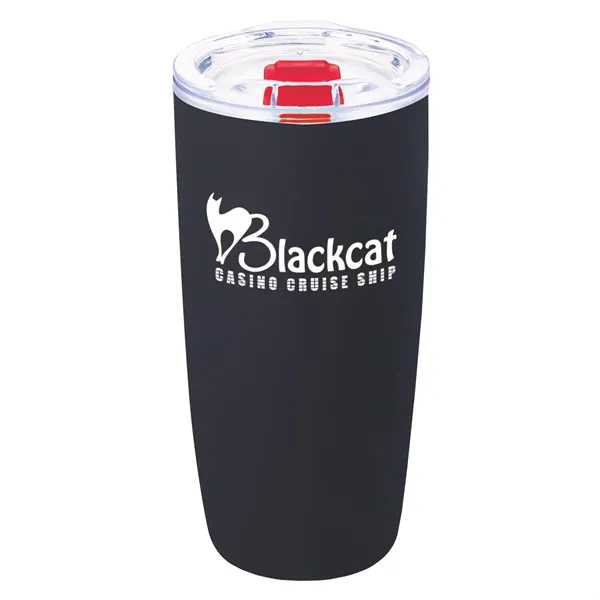 19 oz. matte black tumbler with double wall insulation and acrylic... from ASI 61125 Hit Promotional Products / Hit®