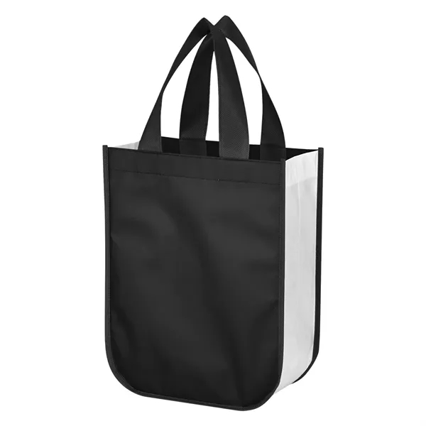 Shopper tote bag made of shiny 80 gram non-woven water-resistant polypropylene... from ASI 61125 Hit Promotional Products / Hit®