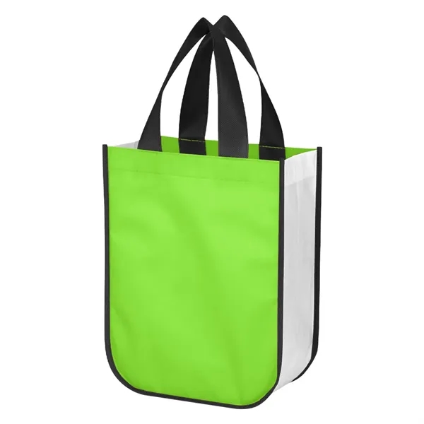 Shopper tote bag made of shiny 80 gram non-woven water-resistant polypropylene... from ASI 61125 Hit Promotional Products / Hit®