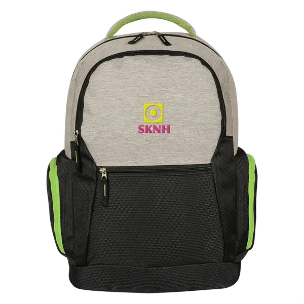Backpack with space for a 17" laptop, multiple pockets, an air... from ASI 61125 Hit Promotional Products / Hit®