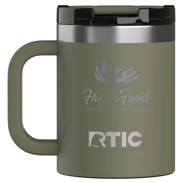 RTIC 12 ounce insulated ceramic-lined stainless steel ringed coffee mug with... from ASI 74601 Calico