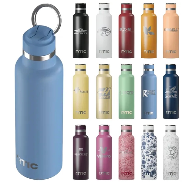 RTIC 20oz stainless steel ceramic lined journey water bottle.... from ASI 74601 Calico