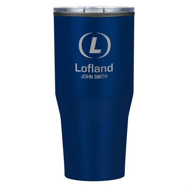 30 oz. double wall stainless steel tumbler with a snap-on, spill-resistant,... from ASI 61125 Hit Promotional Products / Hit®