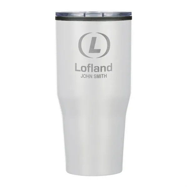 30 oz. double wall stainless steel tumbler with a snap-on, spill-resistant,... from ASI 61125 Hit Promotional Products / Hit®