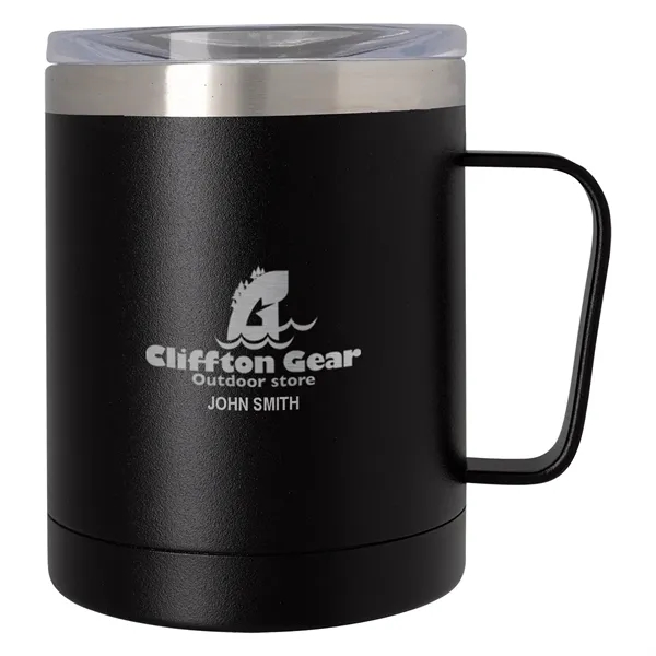 12 oz. double wall stainless steel mug with a powder coated... from ASI 61125 Hit Promotional Products / Hit®