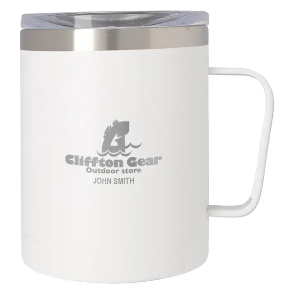 12 oz. double wall stainless steel mug with a powder coated... from ASI 61125 Hit Promotional Products / Hit®