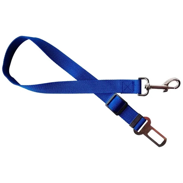 Adjustable pet safety seatbelt leash with metal buckle and swivel snap.... from ASI 39552 BEL Promo