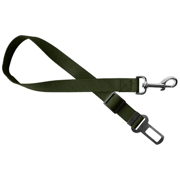 Adjustable pet safety seatbelt leash with metal buckle and swivel snap.... from ASI 39552 BEL Promo