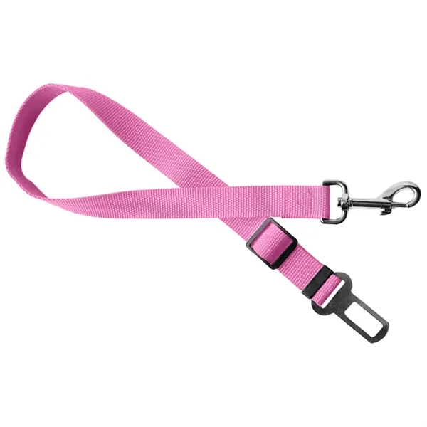 Adjustable pet safety seatbelt leash with metal buckle and swivel snap.... from ASI 39552 BEL Promo