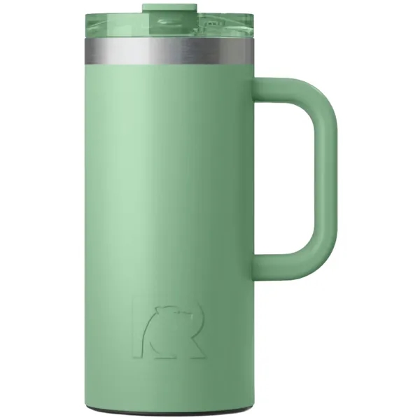 RTIC double-wall stainless steel 16 ounce travel mug with flip-top lid... from ASI 74601 Calico