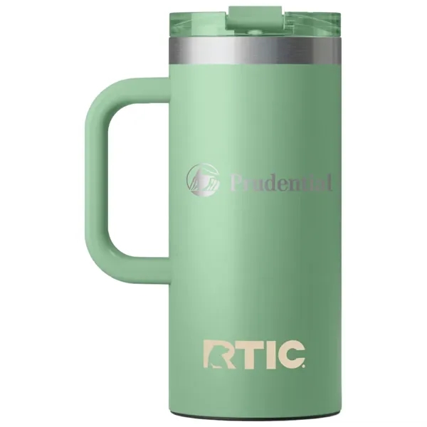 RTIC double-wall stainless steel 16 ounce travel mug with flip-top lid... from ASI 74601 Calico