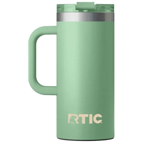 RTIC double-wall stainless steel 16 ounce travel mug with flip-top lid... from ASI 74601 Calico