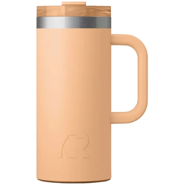 RTIC double-wall stainless steel 16 ounce travel mug with flip-top lid... from ASI 74601 Calico