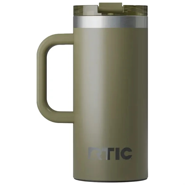RTIC double-wall stainless steel 16 ounce travel mug with flip-top lid... from ASI 74601 Calico