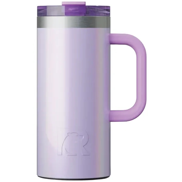 RTIC double-wall stainless steel 16 ounce travel mug with flip-top lid... from ASI 74601 Calico