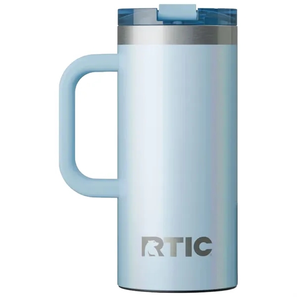 RTIC double-wall stainless steel 16 ounce travel mug with flip-top lid... from ASI 74601 Calico