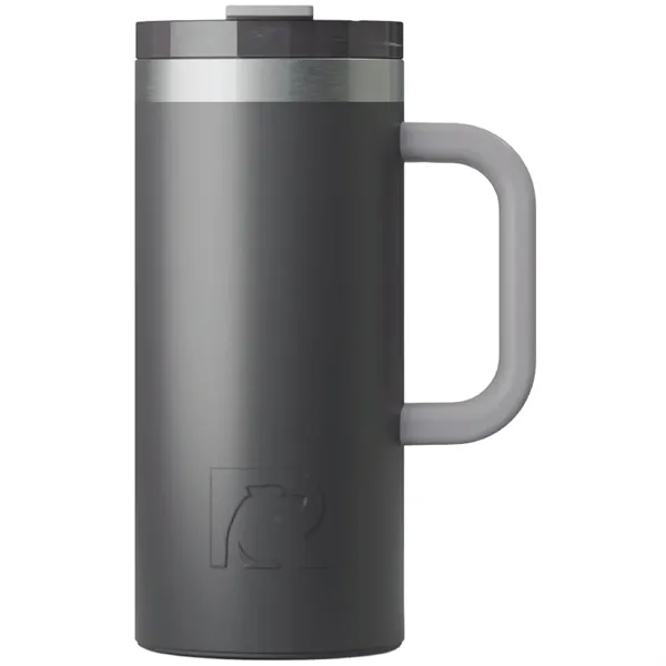 RTIC double-wall stainless steel 16 ounce travel mug with flip-top lid... from ASI 74601 Calico