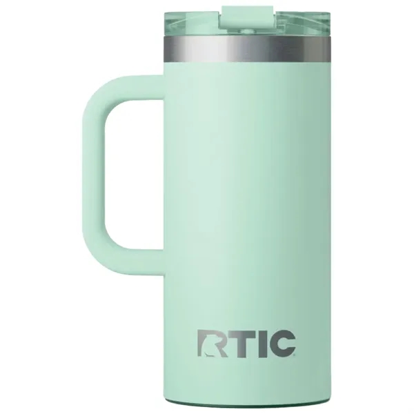 RTIC double-wall stainless steel 16 ounce travel mug with flip-top lid... from ASI 74601 Calico