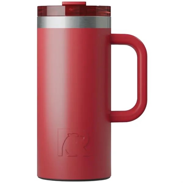 RTIC double-wall stainless steel 16 ounce travel mug with flip-top lid... from ASI 74601 Calico
