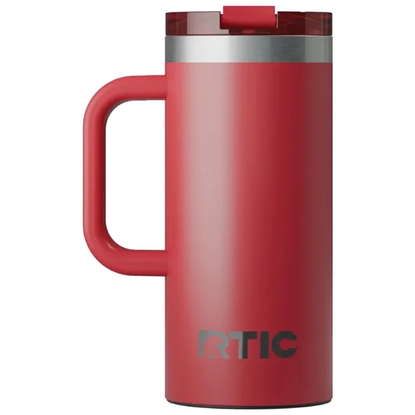 RTIC double-wall stainless steel 16 ounce travel mug with flip-top lid... from ASI 74601 Calico