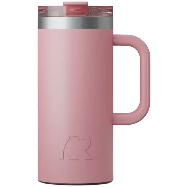 RTIC double-wall stainless steel 16 ounce travel mug with flip-top lid... from ASI 74601 Calico