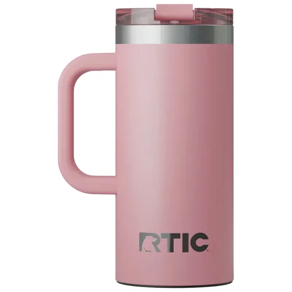 RTIC double-wall stainless steel 16 ounce travel mug with flip-top lid... from ASI 74601 Calico