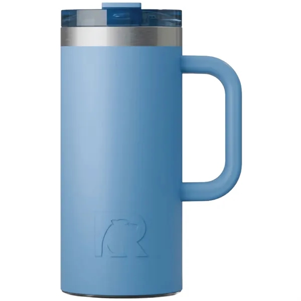 RTIC double-wall stainless steel 16 ounce travel mug with flip-top lid... from ASI 74601 Calico